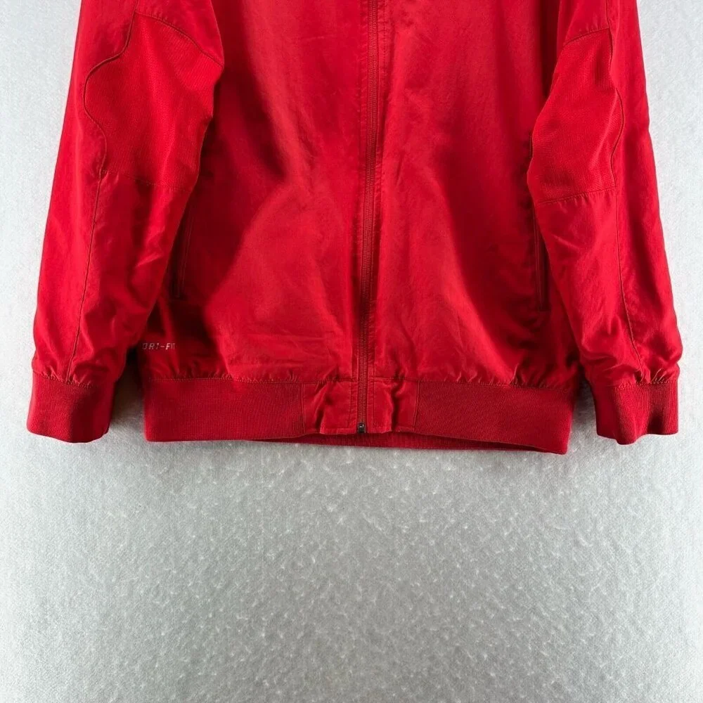 California Odyssey Soccer Club Jacket Mens M Nike Dri-Fit Athletic Pull Zip Red